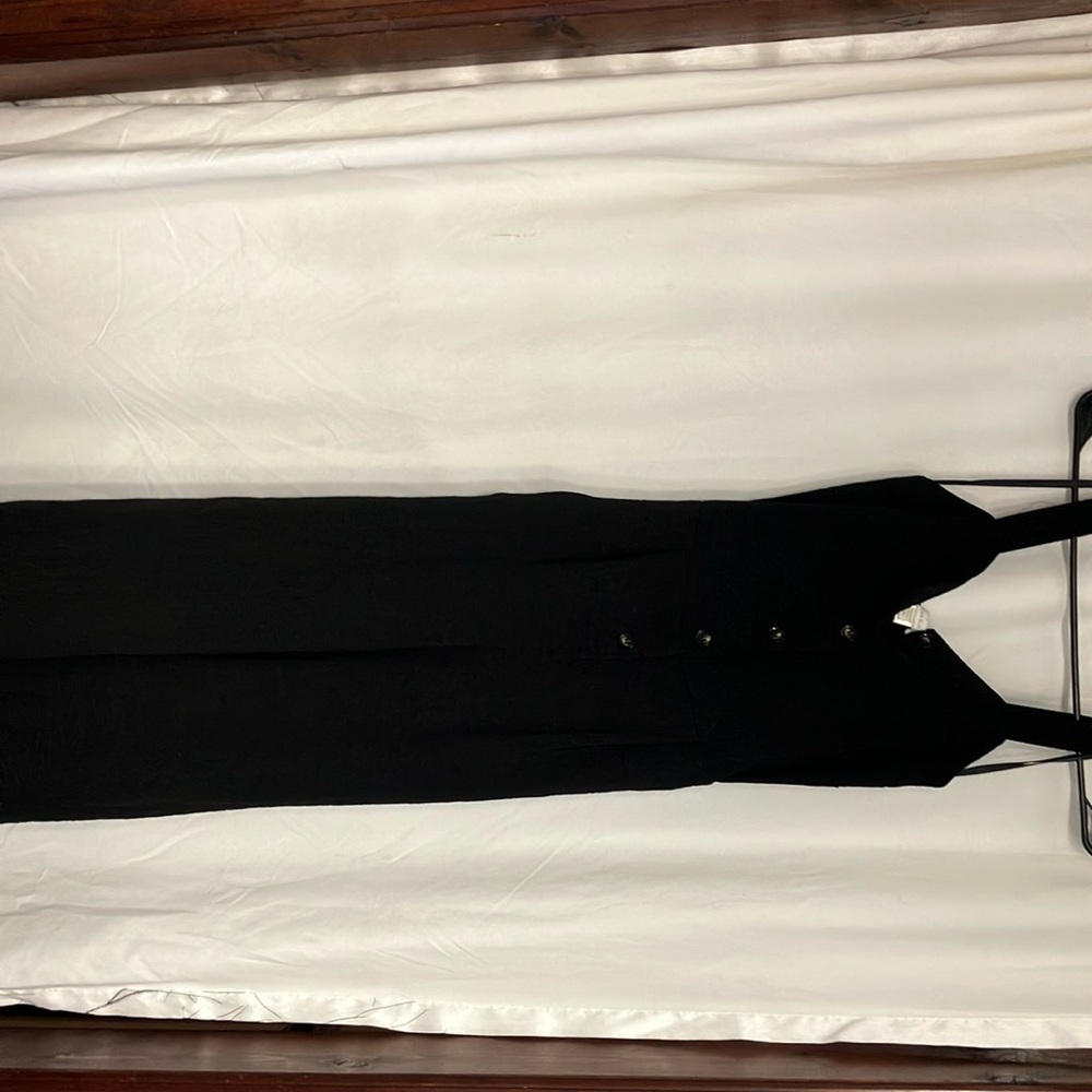Monteau Black Buttoned jumpsuit
